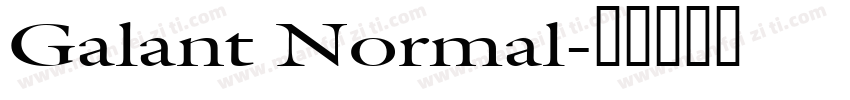 Galant Normal字体转换